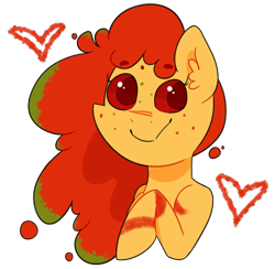 Size: 1924x1874 | Tagged: safe, artist:von babbitt, imported from derpibooru, oc, oc only, oc:banner, earth pony, food pony, original species, pony, food, ponified, simple background, solo, transparent background