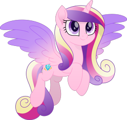 Size: 6311x5929 | Tagged: safe, artist:inaactive, artist:pumpkinpieforlife, imported from derpibooru, princess cadance, alicorn, pony, absurd resolution, colored wings, colored wingtips, female, mare, movie accurate, simple background, solo, transparent background, vector, wings