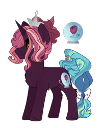 Size: 719x883 | Tagged: safe, artist:spectrumnightyt, imported from derpibooru, oc, oc only, oc:hopeful day, pony, unicorn, female, mare, offspring, parent:fluttershy, parent:king sombra, parents:sombrashy, simple background, solo, transparent background