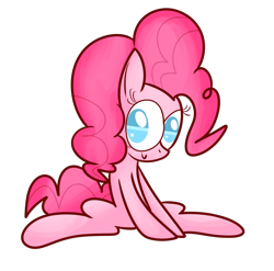 Size: 994x983 | Tagged: safe, artist:mr-degration, imported from derpibooru, pinkie pie, earth pony, pony, female, simple background, sitting, solo, transparent background