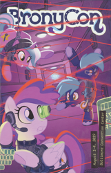 Size: 1976x3072 | Tagged: safe, imported from derpibooru, oc, oc:blank canvas, oc:hoof beatz, oc:mane event, bronycon, bronycon 2019, bronycon 2019 con book, laser