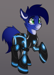 Size: 611x839 | Tagged: safe, artist:pony-butt-express, imported from ponybooru, oc, oc only, earth pony, pony, clothes, coat marking, coat markings, female, gray background, mare, simple background, solo