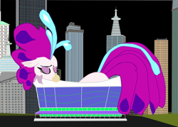 Size: 1280x916 | Tagged: safe, artist:oceanrailroader, imported from derpibooru, queen novo, seapony (g4), my little pony: the movie, building