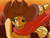 Size: 2560x1920 | Tagged: safe, artist:aquaticvibes, imported from derpibooru, applejack, earth pony, pony, cactus, clothes, cowboy hat, female, hat, mare, shawl, solo, straw in mouth, western