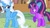 Size: 1024x576 | Tagged: safe, artist:redyoshi1992, imported from derpibooru, gummy, trixie, twilight sparkle, oc, oc:checkerboard, alicorn, pony, unicorn, alternate universe, base used, evil laugh, female, giant pony, giantess, laughing, macro, mare, size difference, sugarcube corner, twizilla, unicorn twilight