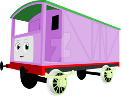 Size: 1280x1021 | Tagged: safe, artist:artthriller94, imported from derpibooru, spike, equestria girls, brakevan, deviantart watermark, inanimate tf, not salmon, obtrusive watermark, thomas the tank engine, transformation, wat, watermark, why