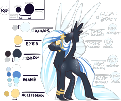 Size: 3325x2775 | Tagged: safe, artist:mcwolfity, imported from derpibooru, oc, oc only, pegasus, pony, eye clipping through hair, freckles, pegasus oc, reference sheet, simple background, smiling, solo, text, transparent background, two toned wings, wings