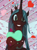 Size: 800x1080 | Tagged: safe, artist:feuerrader-nmm, imported from derpibooru, queen chrysalis, changeling, changeling queen, 3d, abstract background, crown, cute, cutealis, female, heart, heart pillow, hug, jewelry, looking at you, pillow, pillow hug, regalia, smiling, solo