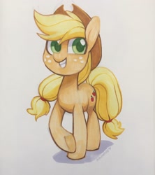 Size: 1816x2048 | Tagged: safe, artist:dawnfire, imported from derpibooru, applejack, earth pony, pony, cute, female, jackabetes, solo