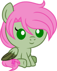 Size: 400x498 | Tagged: safe, artist:space-higanbana, imported from derpibooru, oc, oc only, oc:wooden hazel, pegasus, pony, baby, baby pony, male, show accurate, simple background, solo, transparent background