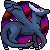 Size: 50x50 | Tagged: safe, alternate version, artist:chili19, imported from derpibooru, oc, oc only, oc:chili, donkey, crossover, female, pixel art, pokémon, shadow lugia, simple background, solo, species swap, transparent background, wings