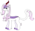 Size: 2437x2190 | Tagged: safe, artist:supahdonarudo, imported from derpibooru, fleur-de-lis, kirin, series:fleurbuary, kirin-ified, simple background, species swap, transparent background