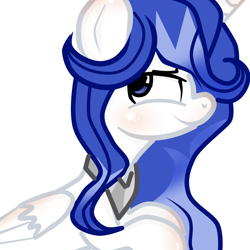 Size: 3000x3000 | Tagged: safe, artist:applerougi, imported from derpibooru, oc, oc only, oc:princess silverlay, alicorn, pony, bust, female, mare, portrait, simple background, solo, white background