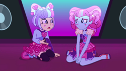 Size: 1920x1080 | Tagged: safe, imported from derpibooru, screencap, kiwi lollipop, supernova zap, equestria girls, equestria girls series, sunset's backstage pass!, spoiler:eqg series (season 2), duo, duo female, female, k-lo, legs, postcrush, su-z