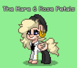 Size: 508x449 | Tagged: safe, imported from derpibooru, oc, oc:rose petal, pegasus, pony, pony town, clothes, cutie mark, dergunstown, ear piercing, earring, eyeshadow, hat, jewelry, makeup, piercing, socks