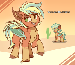 Size: 2421x2100 | Tagged: safe, artist:thegamblehorse, imported from derpibooru, oc, oc only, oc:terracotta plains, bat pony, pony, pony town, bat pony oc, colored sketch, female, mare, sketch, unshorn fetlocks