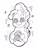 Size: 1024x1332 | Tagged: safe, artist:jamestkelley, imported from derpibooru, pinkie pie, earth pony, pony, the ending of the end, bell, bust, chaos magic, exclamation point, female, grogar's bell, lineart, question mark, smiling, solo, swirls, swirly eyes, this will end in death, this will end in tears, this will end in tears and/or death, traditional art