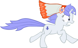 Size: 934x581 | Tagged: safe, artist:perinigricon, imported from derpibooru, oc, oc only, oc:discentia, pony, unicorn, cutie mark, downvote, female, mare, ponified, reddit, running, simple background, solo, transparent background, vector, wedding veil