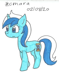 Size: 733x910 | Tagged: safe, artist:cmara, imported from derpibooru, minuette, pony, unicorn, female, mare, simple background, solo, traditional art, white background