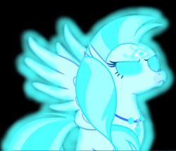 Size: 1099x941 | Tagged: safe, artist:mellow91, edit, edited screencap, imported from derpibooru, screencap, silverstream, oc, oc only, oc:gyaan, classical hippogriff, hippogriff, uprooted, black background, female, female possessed by male, frown, glowing eyes, jewelry, male, mind control, necklace, pose, possessed, possession, simple background, solo, spread wings, third eye, three eyes, unamused, wings