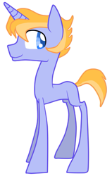 Size: 509x798 | Tagged: safe, alternate version, artist:mcwolfity, imported from derpibooru, oc, oc only, pony, unicorn, horn, male, offspring, parent:flash sentry, parent:twilight sparkle, parents:flashlight, simple background, smiling, solo, stallion, unicorn oc, white background