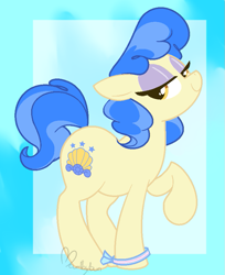 Size: 723x885 | Tagged: safe, artist:hyperfixatins, artist:pillsburries, imported from derpibooru, sapphire shores, earth pony, pony, cutie mark, headcanon, lgbt headcanon, ms paint, raised hoof, solo, trans female, trans girl, trans mare, transgender