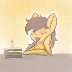 Size: 2480x2480 | Tagged: safe, artist:xxxmurgaxxx, imported from derpibooru, oc, oc:maría teresa de los ponyos paguetti, earth pony, empanada, food, hat, party hat, ya es hora