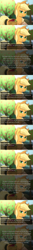 Size: 800x6000 | Tagged: safe, artist:vavacung, imported from derpibooru, applejack, earth pony, pony, series:an unexpected love life of little changeling, comic, female
