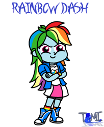 Size: 844x1036 | Tagged: safe, artist:tommychipmunk, imported from derpibooru, rainbow dash, equestria girls, cool