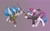 Size: 1280x800 | Tagged: safe, artist:starlightspark, imported from derpibooru, oc, oc:blue bolt, oc:sweet symphony, pony, clothes, coat, crisis equestria, duo, rapier, scarf, sword, weapon