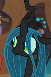 Size: 633x944 | Tagged: safe, imported from derpibooru, screencap, queen chrysalis, changeling, changeling queen, the summer sun setback, cropped, female, solo