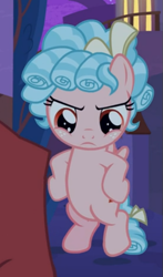 Size: 357x608 | Tagged: safe, imported from derpibooru, screencap, cozy glow, lord tirek, pegasus, pony, the summer sun setback, cozy glow is not amused, cropped, female, filly, flying, foal, hooves on hips, solo, solo focus