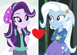 Size: 538x385 | Tagged: safe, edit, edited screencap, imported from derpibooru, screencap, starlight glimmer, trixie, equestria girls, equestria girls series, mirror magic, sock it to me, spoiler:eqg series (season 2), spoiler:eqg specials, female, lesbian, shipping, shipping domino, sock it to me: trixie, startrix