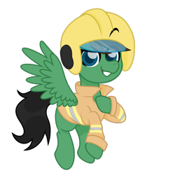 Size: 2008x2008 | Tagged: safe, artist:ninnydraws, imported from derpibooru, oc, oc only, oc:delta hooves, pegasus, pony, british, eyebrows visible through helmet, firefighter, firefighter helmet, firefighter tunic, gift art, gifted commission, helmet, male, pegasus oc, simple background, solo, transparent background