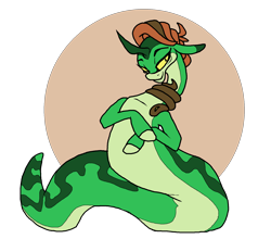 Size: 1760x1548 | Tagged: safe, artist:smirk, imported from derpibooru, oc, oc only, monster pony, original species, snake, snake pony, clothes, ms paint, scarf, simple background, solo, transparent background