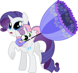 Size: 1280x1187 | Tagged: safe, artist:silentazrael, imported from derpibooru, rarity, sweetie belle, pony, unicorn, butt, cute, duo, female, filly, mare, mouth hold, open mouth, plot, siblings, simple background, sisters, transparent background, umbrella, vector