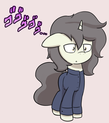 Size: 1480x1670 | Tagged: safe, artist:triplesevens, imported from derpibooru, oc, oc only, oc:short fuse, pony, unicorn, clothes, colt, foal, male, menacing, school uniform