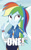 Size: 509x828 | Tagged: safe, edit, edited screencap, imported from derpibooru, screencap, rainbow dash, equestria girls, equestria girls series, caption, cropped, female, image macro, meme, one, solo, text