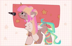 Size: 1920x1234 | Tagged: safe, artist:little-sketches, artist:php146, imported from derpibooru, oc, oc only, oc:diva, pony, unicorn, female, mare, microphone, solo