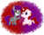 Size: 1600x1240 | Tagged: safe, artist:missbramblemele, artist:missmele-madness, imported from derpibooru, oc, oc only, pegasus, pony, unicorn, my little pony: pony life, boop, deviantart watermark, female, floppy ears, g4.5, mare, obtrusive watermark, prone, unamused, watermark