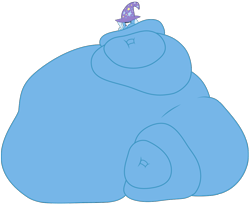 Size: 1170x960 | Tagged: artist needed, safe, deleted from derpibooru, imported from derpibooru, trixie, belly, big belly, bingo wings, blob, chubby cheeks, fat, huge belly, huge butt, immobile, impossibly large belly, impossibly large butt, large belly, large butt, neck roll, solo, the great and bountiful trixie