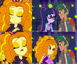 Size: 868x720 | Tagged: safe, edit, edited screencap, imported from derpibooru, screencap, adagio dazzle, sci-twi, timber spruce, twilight sparkle, equestria girls, equestria girls series, star crossed, sunset's backstage pass!, spoiler:eqg series (season 2), female, hotline bling, male, meme, shipping, straight, timberdazzle, timbertwi