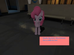 Size: 1400x1050 | Tagged: safe, artist:nightmenahalo117, imported from derpibooru, pinkie pie, pony, 3d, 4th wall break