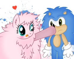 Size: 1024x815 | Tagged: safe, artist:doraeartdreams-aspy, imported from derpibooru, oc, oc:fluffle puff, boop, fluffy, sonic movie 2020, sonic the hedgehog, sonic the hedgehog (series)