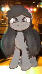 Size: 2250x4000 | Tagged: safe, artist:interrupter, imported from derpibooru, oc, oc only, pony, long mane, looking at you, not octavia, smiling