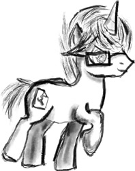 Size: 603x761 | Tagged: safe, artist:bastler, derpibooru exclusive, imported from derpibooru, oc, oc:digital wrench, pony, unicorn, glasses, horn, male, stallion, unicorn oc