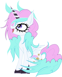 Size: 1126x1395 | Tagged: safe, artist:great-5, imported from derpibooru, oc, oc only, oc:stargazer, galarian ponyta, ponyta, unicorn, female, lightmare, pokémon, simple background, solo, transparent background