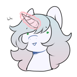 Size: 2000x2000 | Tagged: safe, artist:poofindi, imported from derpibooru, oc, oc only, oc:minty, pony, unicorn, bust, magic, simple background, solo, transparent background