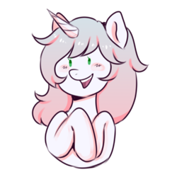 Size: 2000x2000 | Tagged: safe, artist:poofindi, imported from derpibooru, oc, oc only, oc:minty, pony, unicorn, bust, simple background, smiling, solo, transparent background