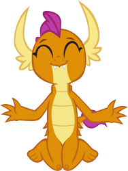 Size: 4404x5867 | Tagged: safe, artist:memnoch, imported from derpibooru, smolder, dragon, absurd resolution, cute, dragoness, eyes closed, female, kneeling, show accurate, simple background, smolderbetes, solo, transparent background, vector